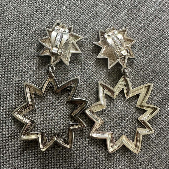 Fantastic vintage St John starburst clip-on earrings - Picture 4 of 6